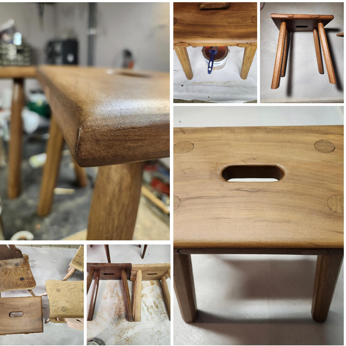 Rénovation-tabourets-en-bois